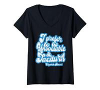 Womens I Prefer to be unsociable and taciturn, Lizzie Bennet V-Neck T-Shirt