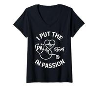Womens I Put The PA in Passion Funny Physician Assistant PA V-Neck T-Shirt