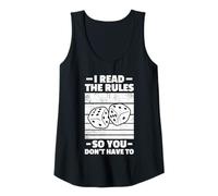 Womens I Read The Rules Board Player Board Game Board Game Tank Top