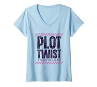 Women's I Read Till 3 AM Book Lover Quote V-Neck T-Shirt