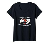 Womens I Rescue Yarn Trapped in The Yarn Shop Knitting V-Neck T-Shirt