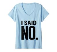 Womens I Said No. Let Me Ask My... Matching Funny Couples V-Neck T-Shirt