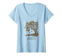 Women's I Saw My Life Branching Out Fig Tree Literary Metaphor V-Neck T-Shirt