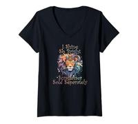 Womens I Shine SO Bright Sunglasses Sold Separately V-Neck T-Shirt