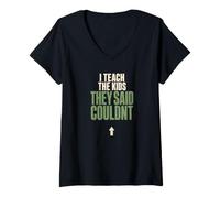 Women's I Teach The Kids They Said Couldnt Special Education V-Neck T-Shirt