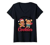 Womens I Teach The Smartest Cookies In The Batch V-Neck T-Shirt