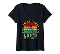 Womens I Think I Just Evp'd My Pants Funny V-Neck T-Shirt