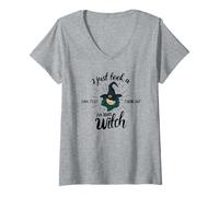 Womens I took a DNA test turns out I'm 100% Witch V-Neck T-Shirt