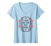 Womens I Vow You Vow We Vow Dark Romance Smutty Book Smut Reader V-Neck T-Shirt