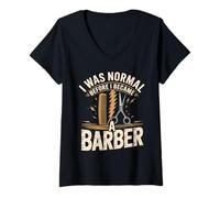 Women's I was Normal Before I Became A Barb V-Neck T-Shirt
