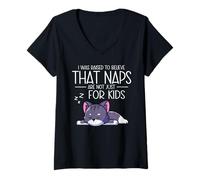 Women's I was Raised to Believe that Naps are Not Just for Kids V-Neck T-Shirt