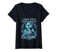Women's I was Told There Would Be Dragons V-Neck T-Shirt
