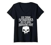 Womens I wear black until there is a darker colour V-Neck T-Shirt