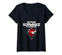 Womens I wear black until there is something darker V-Neck T-Shirt