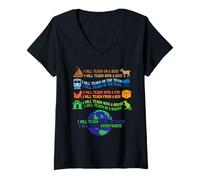 Women's I Will Teach on a Boat A Goat I Will Teach Everywhere V-Neck T-Shirt