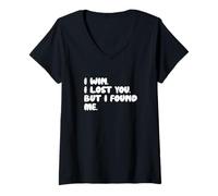 Women's I Won. I Lost You, But I Found Me. V-Neck T-Shirt