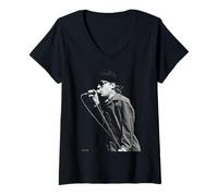 Womens Ian Dury Hugh Cornwell Stranglers Benefit Virginia Turbett V-Neck T-Shirt