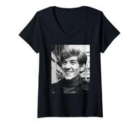 Women's Ian McKellen Shakespeare Hamlet Actor 1972 V-Neck T-Shirt
