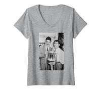 Womens Ian Rush & Craig Johnston FA Cup Winners Liverpool Football V-Neck T-Shirt