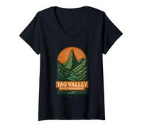 Womens Iao Valley Needle Shirt Sacred Peak Verdant Gorge V-Neck T-Shirt