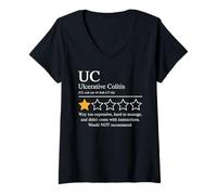 Womens IBD Awareness Day Crohn's and Colitis Would Not Recommend V-Neck T-Shirt
