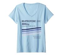 Women's Ibuprofen 400mg - Generic Medicine Graphics and Medical Design V-Neck T-Shirt