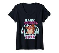 Women's Ice Age Baby Scrat Christmas V-Neck T-Shirt