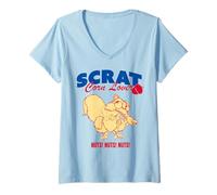 Women's Ice Age Scrat Corn Lover V-Neck T-Shirt