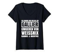 Women's Ich komme mir VOR wie EIN Gallier V-Neck T-Shirt