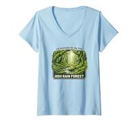 Women's I'd Rather Be in the HOH Rain Forest Washington V-Neck T-Shirt