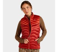 ARIAT Women's Ideal Down Vest Coat, Iridescent Red Ochre/Burnt Bri, XS