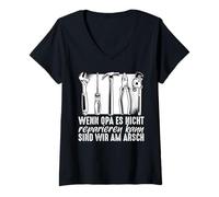 Women's If Grandpa Can't fix it, We're Screwed V-Neck T-Shirt