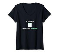 Women's If It is Not Documented It Did Not Happen Clinical Nurse V-Neck T-Shirt
