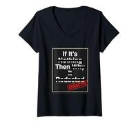 Women's If Its Nothing Then Why is It Redacted Classified File Style V-Neck T-Shirt