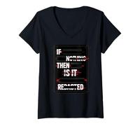 Women's If Its Nothing Then Why It Censored Documents Redacted File V-Neck T-Shirt