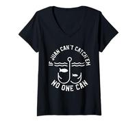 Women's If Juan Can't Catch'em No One Can First Name Juan V-Neck T-Shirt