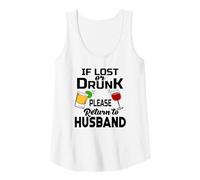 Womens If Lost Or Drunk Please Return To Husband Bachelorette Party Tank Top