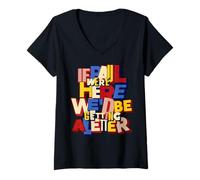 Women's If Paul were Here Wed Be Getting A Letter Christian V-Neck T-Shirt