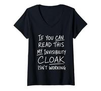 Women's If You Can Read This My Invisibility Cloak Isnt Working V-Neck T-Shirt