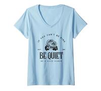 Women's If You Can't Be Kind Be Quiet Be A Good Human V-Neck T-Shirt