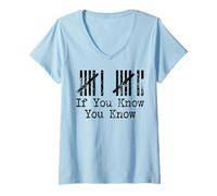 Womens If You Know, You Know Funny 67 V-Neck T-Shirt