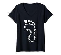 Women's If You Love Me You Will Walk As I Walked John 8:12 V-Neck T-Shirt