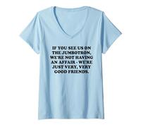 Womens If You See Us On the Jumbotron - Funny Viral Concert Affair V-Neck T-Shirt
