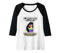 Womens If Your Parents aren't Accepting I'm Your Mom Now LGBT Raglan Baseball Tee