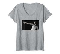 Womens Iggy Pop Psychedelic Furs Friars Aylesbury Virginia Turbett V-Neck T-Shirt