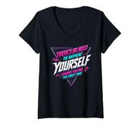 Women's Ignored You Fine The First Time Retro Sarcasm V-Neck T-Shirt