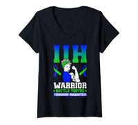 Women's IHH Warrior Idiopathic intracranial Hypertension V-Neck T-Shirt