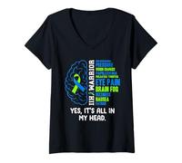 Women's IHH Warrior Idiopathic intracranial Hypertension V-Neck T-Shirt