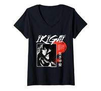 Womens Ikigai Japanese Concept Design Art Sense of Purpose V-Neck T-Shirt