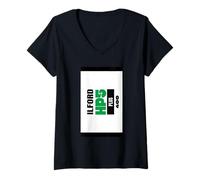Womens Ilford HP5 35mm Film V-Neck T-Shirt